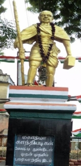 Statue of Gandhiji in Madurai, where he first appeared in public with loin cloth attire