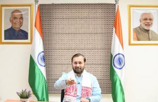 Information & Broadcasting Minister Prakash Javadekar launched ‘DD Assam 24x7’ channel, through video conference, in New Delhi on August 04, 2020
