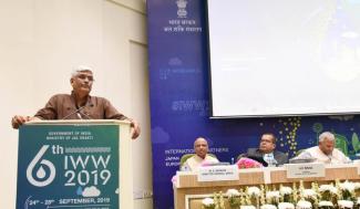 Union Minister for Jal Shakti, Shri Gajendra Singh Shekhawat addressing at the Valedictory Session of the 6th India Water Week-2019, in New Delhi on September 28, 2019
