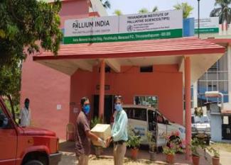 Speed Post parcel containing  medicines delivered to Dr. Rajagopal Trivandrum Institute of Paliative Science,Regional Cancer Centre Trivandrum and to some hospital authorities