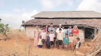 Aviraj Chaudhary with his family at Dang