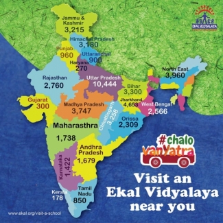 Figures show Ekal presence in different states.