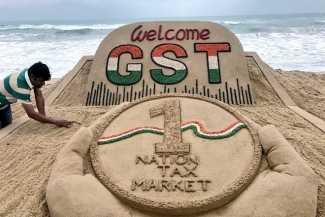 Sand Art by the ace artist Sudarshan Patnaik