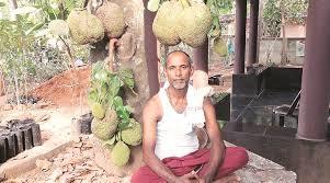 K R Jayan at his home near Thrissur in Kerala